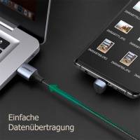 Ugreen Ladekabel – USB-A auf USB-C für Smartphones und anderes, 180 Grad Winkel einseitig, 18W, 1 m – weiteres Produktbild 4