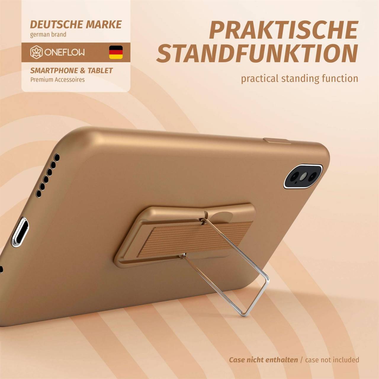 ONEFLOW Handy-Griff mit Fingerhalter und integriertem Ständer – ClipGrip