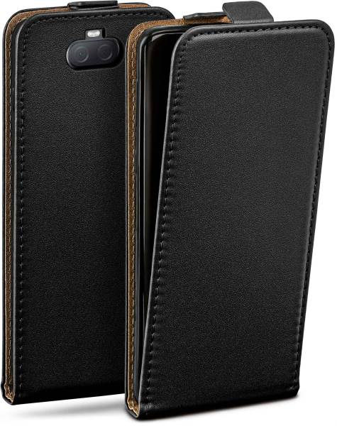 moex Flip Case für Sony Xperia 10 – PU Lederhülle mit 360 Grad Schutz, klappbar