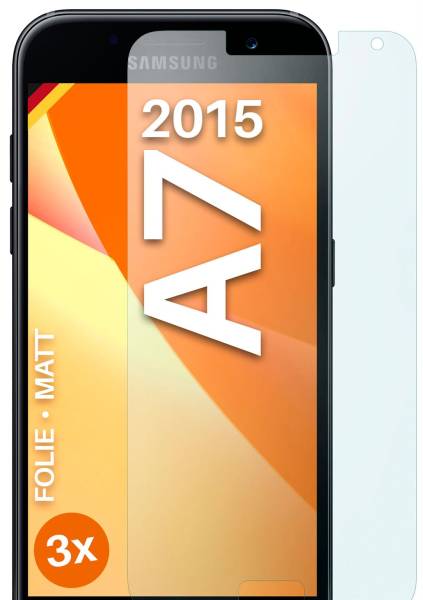 moex FlexProtect Matt für Samsung Galaxy A7 (2015) – Anti Reflex Schutzfolie für besten Displayschutz, Matt