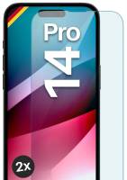 moex ShockProtect Klar für Apple iPhone 14 Pro – Panzerglas für kratzfesten Displayschutz, Ultra klar