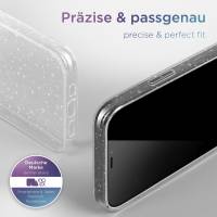 moex® Sparky Case für Apple iPhone 12 Pro – Stylische Glitzer Hülle, ultra slim Handyhülle, durchsichtig
