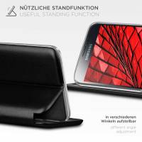 ONEFLOW Business Case für Samsung Galaxy S5 Neo – Klappbare Handytasche mit Kartenfach und Ständer