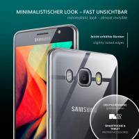 moex Aero Case für Samsung Galaxy J7 (2016) – Durchsichtige Hülle aus Silikon, Ultra Slim Handyhülle