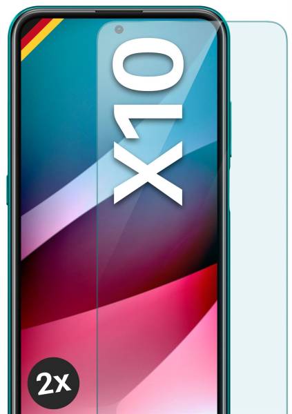 moex ShockProtect Klar für Nokia X10 – Panzerglas für kratzfesten Displayschutz, Ultra klar