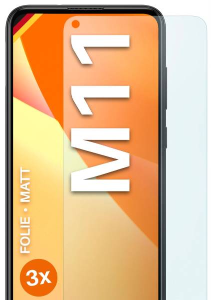 moex FlexProtect Matt für Samsung Galaxy M11 – Anti Reflex Schutzfolie für besten Displayschutz, Matt