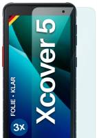 moex FlexProtect Klar für Samsung Galaxy XCover 5 – Schutzfolie für unsichtbaren Displayschutz, Ultra klar