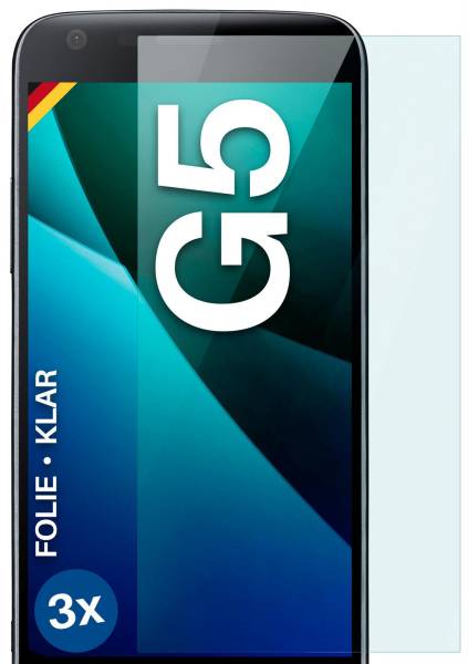 moex FlexProtect Klar für LG G5 – Schutzfolie für unsichtbaren Displayschutz, Ultra klar