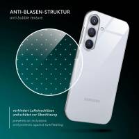 moex Aero Case für Samsung Galaxy S24 Plus – Durchsichtige Hülle aus Silikon, Ultra Slim Handyhülle