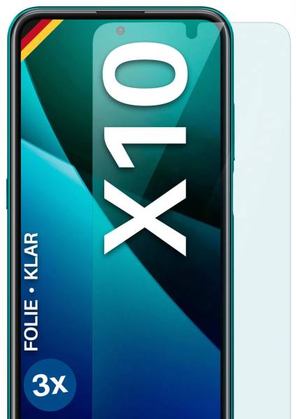 moex FlexProtect Klar für Nokia X10 – Schutzfolie für unsichtbaren Displayschutz, Ultra klar