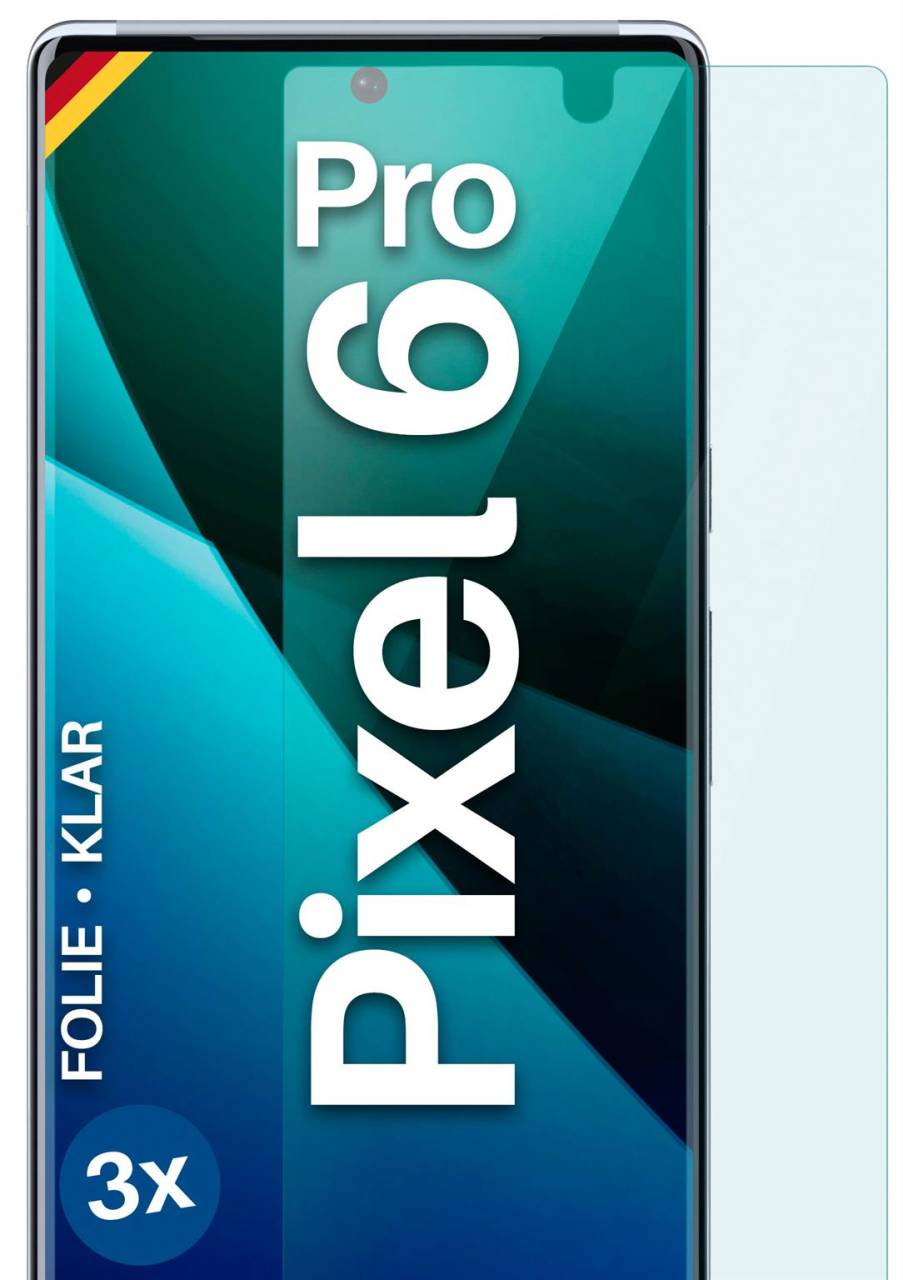 moex FlexProtect Klar für Google Pixel 6 Pro – Schutzfolie für unsichtbaren Displayschutz, Ultra klar