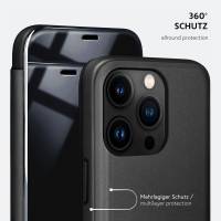 moex Void Case für Apple iPhone 15 Pro – Klappbare 360 Grad Schutzhülle, Hochglanz Klavierlack Optik
