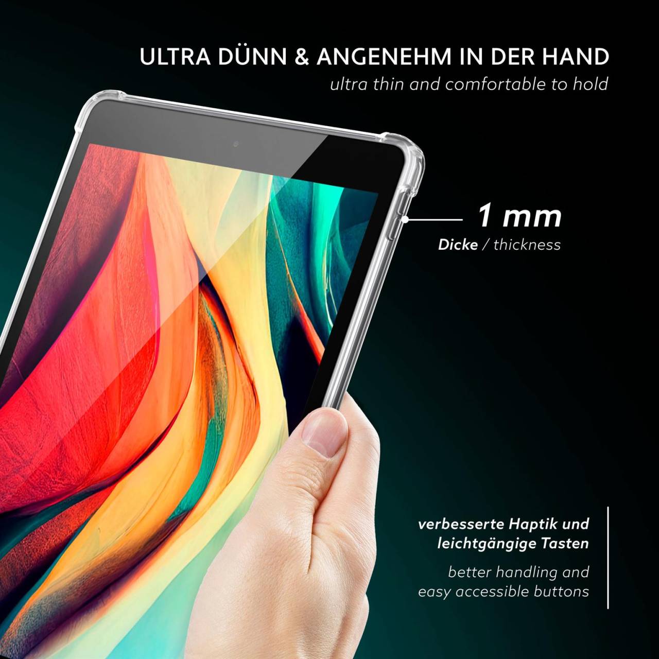 moex Aero Case iPad 9 (2021) durchsichtig aus Silikon