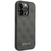 Guess 4G Metal Gold Logo Case – Hardcase Schutzhülle iPhone 14 Pro Max, iPhone 14 Pro Max Hülle wasserdicht