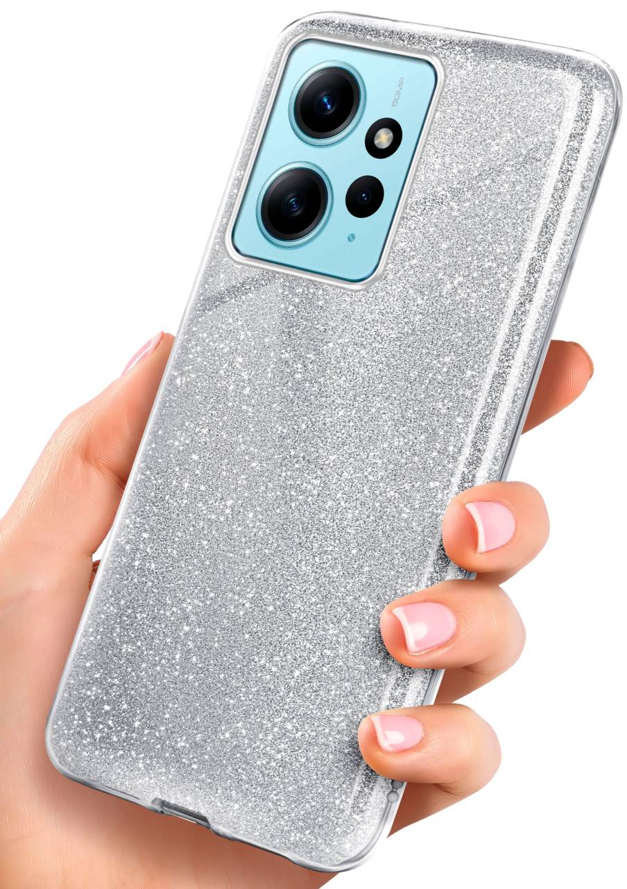ONEFLOW Glitter Case für Xiaomi Redmi Note 12 (4G) – Glitzer Hülle aus TPU, designer Handyhülle