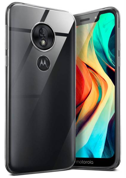moex Aero Case für Motorola Moto G7 Play – Durchsichtige Hülle aus Silikon, Ultra Slim Handyhülle