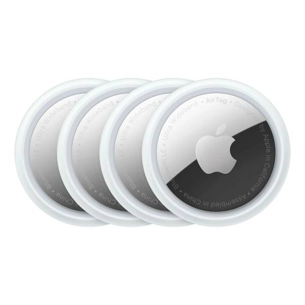 Apple AirTag Bluetooth-Tracker – Ortung für  Gegenstände wie Schlüssel, Geldbörsen oder Rucksäcke, 4er-Set
