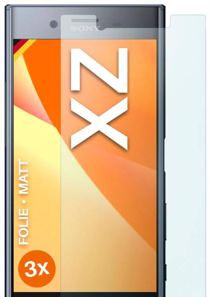 moex FlexProtect Matt für Sony Xperia XZ – Anti Reflex Schutzfolie für besten Displayschutz, Matt