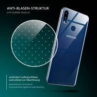 moex Aero Case für Samsung Galaxy A10s – Durchsichtige Hülle aus Silikon, Ultra Slim Handyhülle