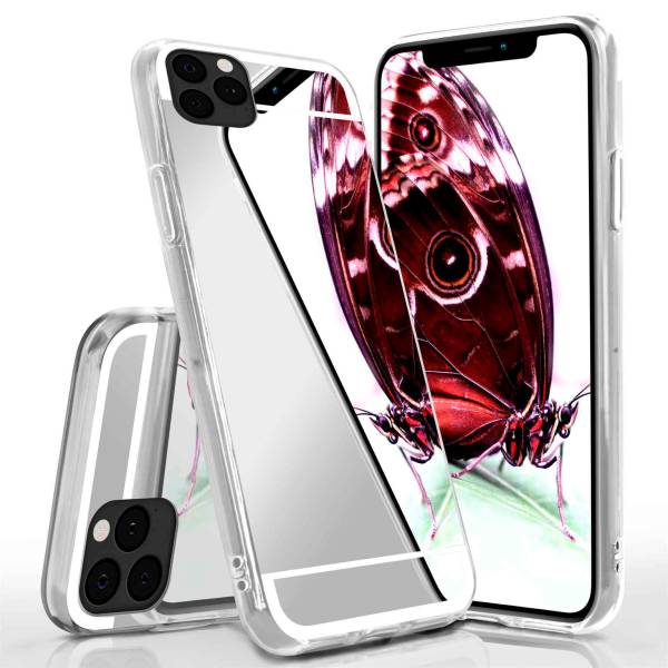 moex Mirror Case für Apple iPhone 11 Pro Max – Handyhülle aus Silikon mit Spiegel auf der Rückseite