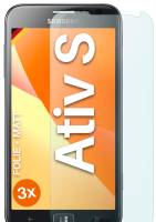 moex FlexProtect Matt für Samsung ATIV S – Anti Reflex Schutzfolie für besten Displayschutz, Matt