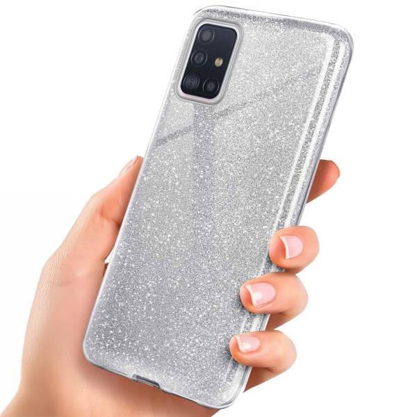 ONEFLOW Glitter Case für Samsung Galaxy A51 – Glitzer Hülle aus TPU, designer Handyhülle