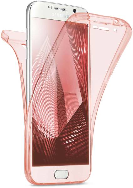 moex Double Case für Samsung Galaxy S6 – 360 Grad Hülle aus Silikon, Rundumschutz beidseitig