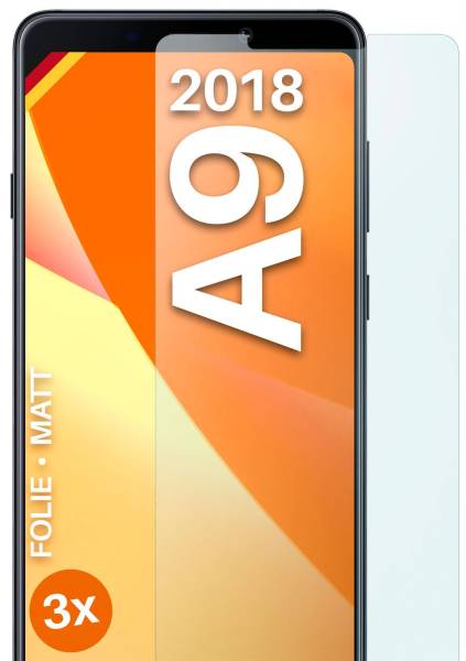 moex FlexProtect Matt für Samsung Galaxy A9 (2018) – Anti Reflex Schutzfolie für besten Displayschutz, Matt