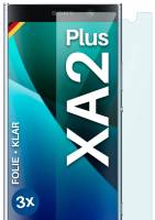 moex FlexProtect Klar für Sony Xperia XA2 Plus – Schutzfolie für unsichtbaren Displayschutz, Ultra klar
