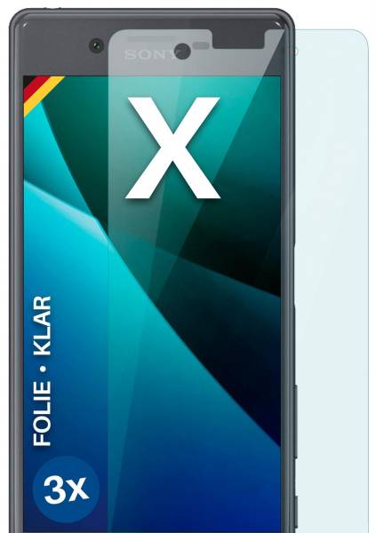 moex FlexProtect Klar für Sony Xperia X – Schutzfolie für unsichtbaren Displayschutz, Ultra klar