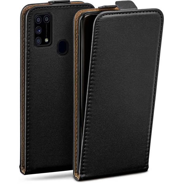 moex Flip Case Samsung Galaxy M31 Klapphülle Leder Optik