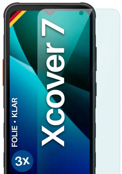moex FlexProtect Klar für Samsung Galaxy XCover 7 – Schutzfolie für unsichtbaren Displayschutz, Ultra klar