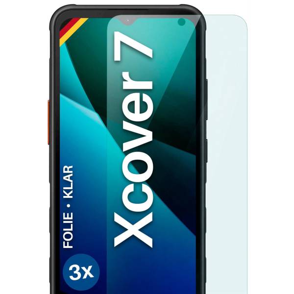 moex FlexProtect Klar für Samsung Galaxy XCover 7 – Schutzfolie für unsichtbaren Displayschutz, Ultra klar