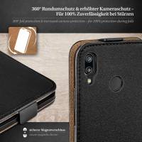 moex Flip Case für Huawei P20 Lite – PU Lederhülle mit 360 Grad Schutz, klappbar