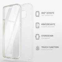 ONEFLOW Touch Case für Samsung Galaxy S10e – 360 Grad Full Body Schutz, komplett beidseitige Hülle