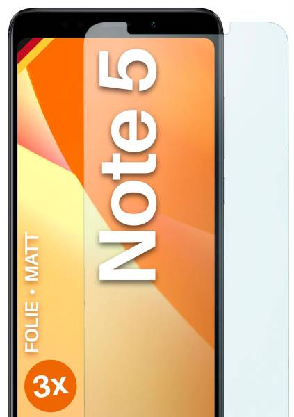 moex FlexProtect Matt für Xiaomi Redmi Note 5 – Anti Reflex Schutzfolie für besten Displayschutz, Matt