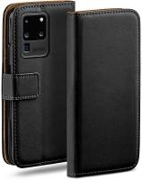 moex Book Case für Samsung Galaxy S20 Ultra – Klapphülle aus PU Leder mit Kartenfach, Komplett Schutz