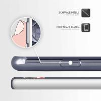 moex Chrome Case für Huawei GX8 – Handy Bumper mit Chrom Rand – Transparente Hülle