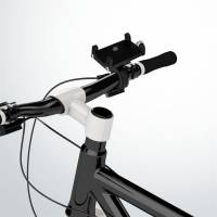 ONEFLOW Bike Mount – Airy Light – Ultra leichte und kompakte Fahrrad Handyhalterung für Lenker und Vorbau