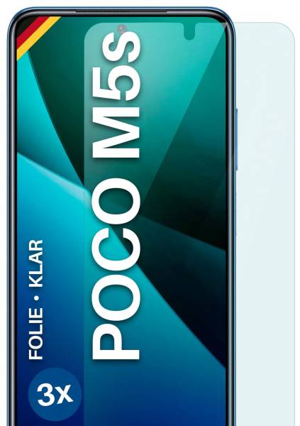 moex FlexProtect Klar für Xiaomi Poco M5s – Schutzfolie für unsichtbaren Displayschutz, Ultra klar