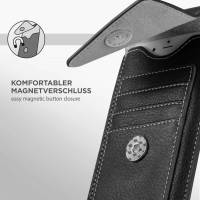 ONEFLOW Zeal Case für HTC One M9 Plus – Handy Gürteltasche aus PU Leder mit Kartenfächern