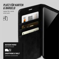 moex Casual Case für Samsung Galaxy A30s – 360 Grad Schutz Booklet, PU Lederhülle mit Kartenfach