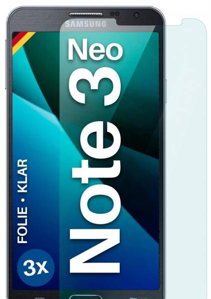 moex FlexProtect Klar für Samsung Galaxy Note 3 Neo – Schutzfolie für unsichtbaren Displayschutz, Ultra klar