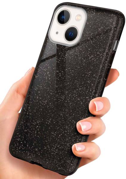 ONEFLOW Glitter Case für Apple iPhone 13 mini – Glitzer Hülle aus TPU, designer Handyhülle