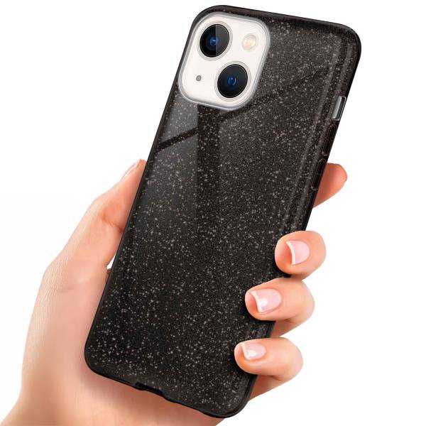 ONEFLOW Glitter Case für Apple iPhone 13 mini – Glitzer Hülle aus TPU, designer Handyhülle