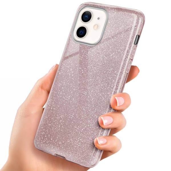 ONEFLOW Glitter Case für Apple iPhone 12 mini – Glitzer Hülle aus TPU, designer Handyhülle