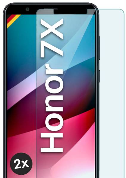 moex ShockProtect Klar für Huawei Honor 7X – Panzerglas für kratzfesten Displayschutz, Ultra klar