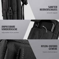 ONEFLOW Survival Case für Samsung Galaxy A35 5G – Handy Gürteltasche aus Oxford Nylon mit Karabiner