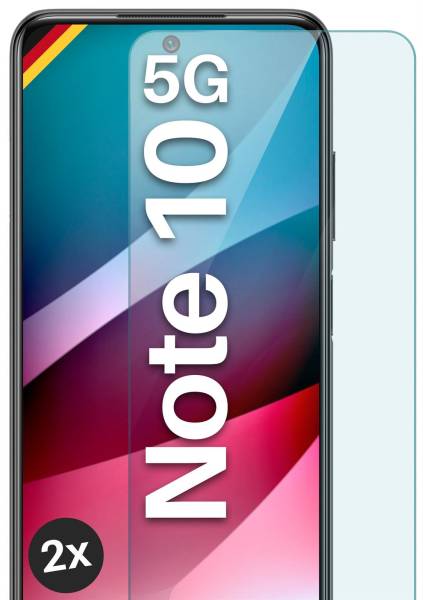 moex ShockProtect Klar für Xiaomi Redmi Note 10 5G – Panzerglas für kratzfesten Displayschutz, Ultra klar