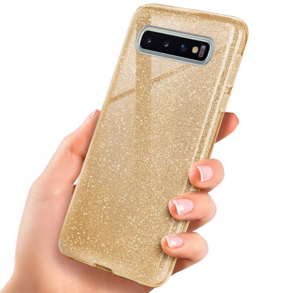 ONEFLOW Glitter Case für Samsung Galaxy S10 – Glitzer Hülle aus TPU, designer Handyhülle